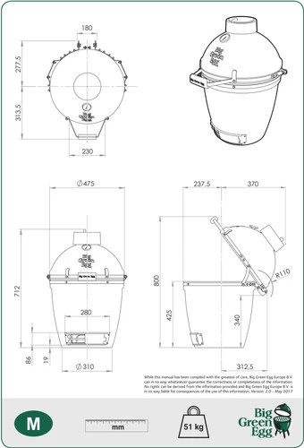 Big Green Egg Medium - Afbeelding 5